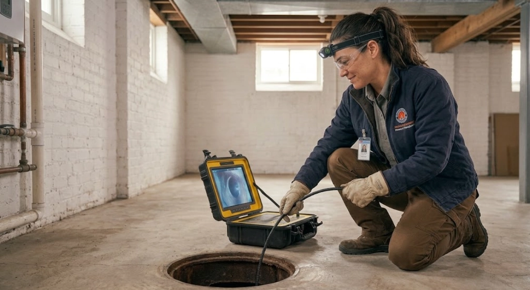 High-definition sewer camera inspection and pipe diagnostic in Greenpoint, Brooklyn